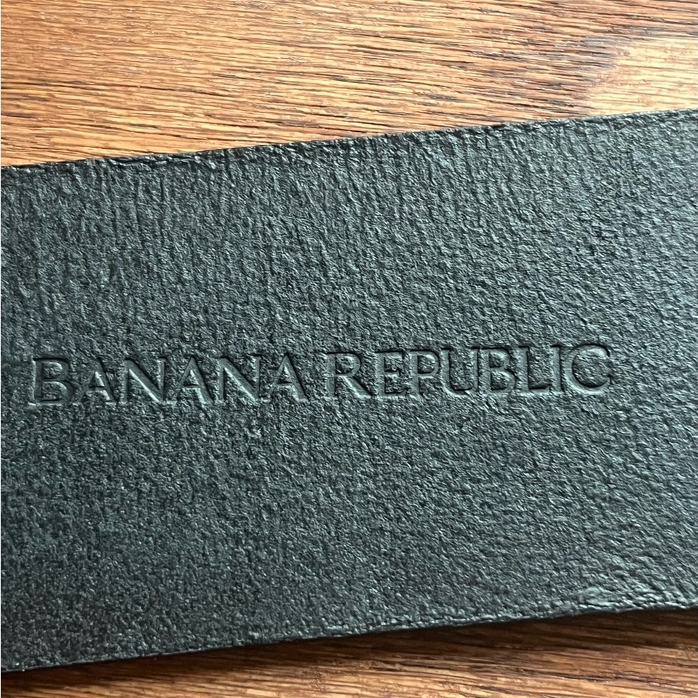 Banana Republic Wide Genuine Leather Belt. Size M. Made in Italy - Picture 4 of 6